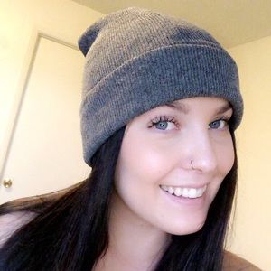 Gray beanie